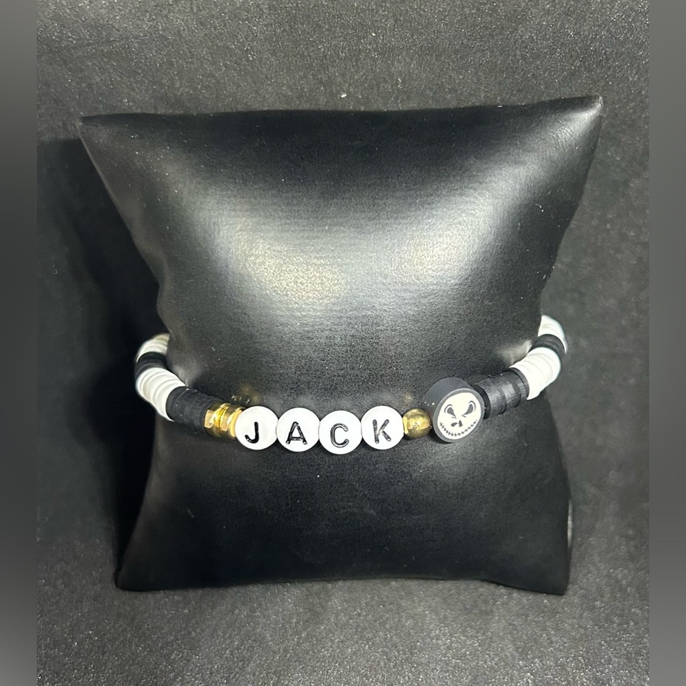 Jack Skellington (Nightmare Before Christmas) Heishi Bracelet